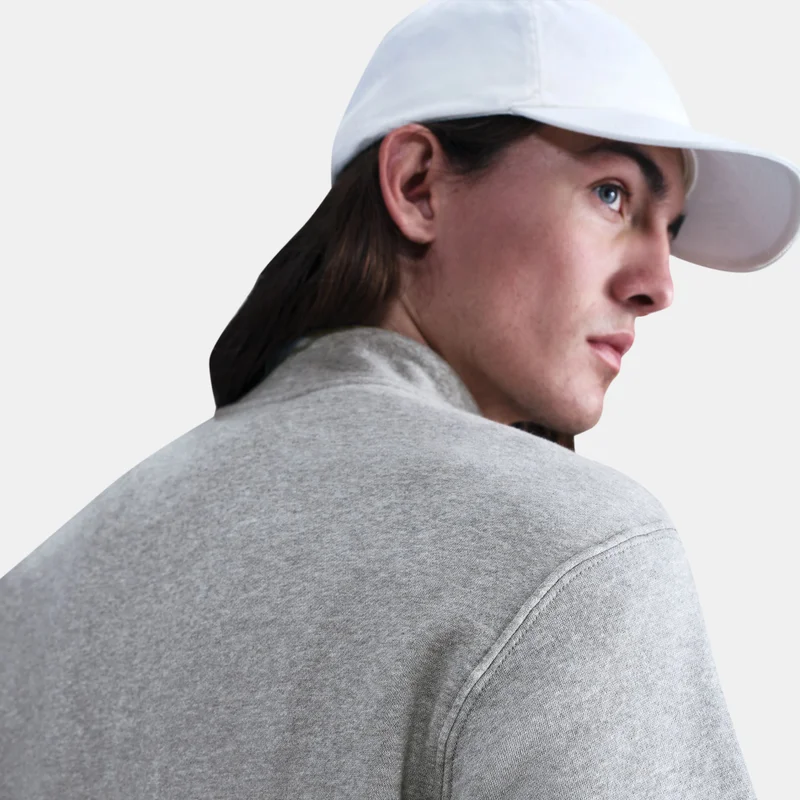 Nike Grey Men's Sportswear Club Zip Fleece Top for Men | Best Price UAE
