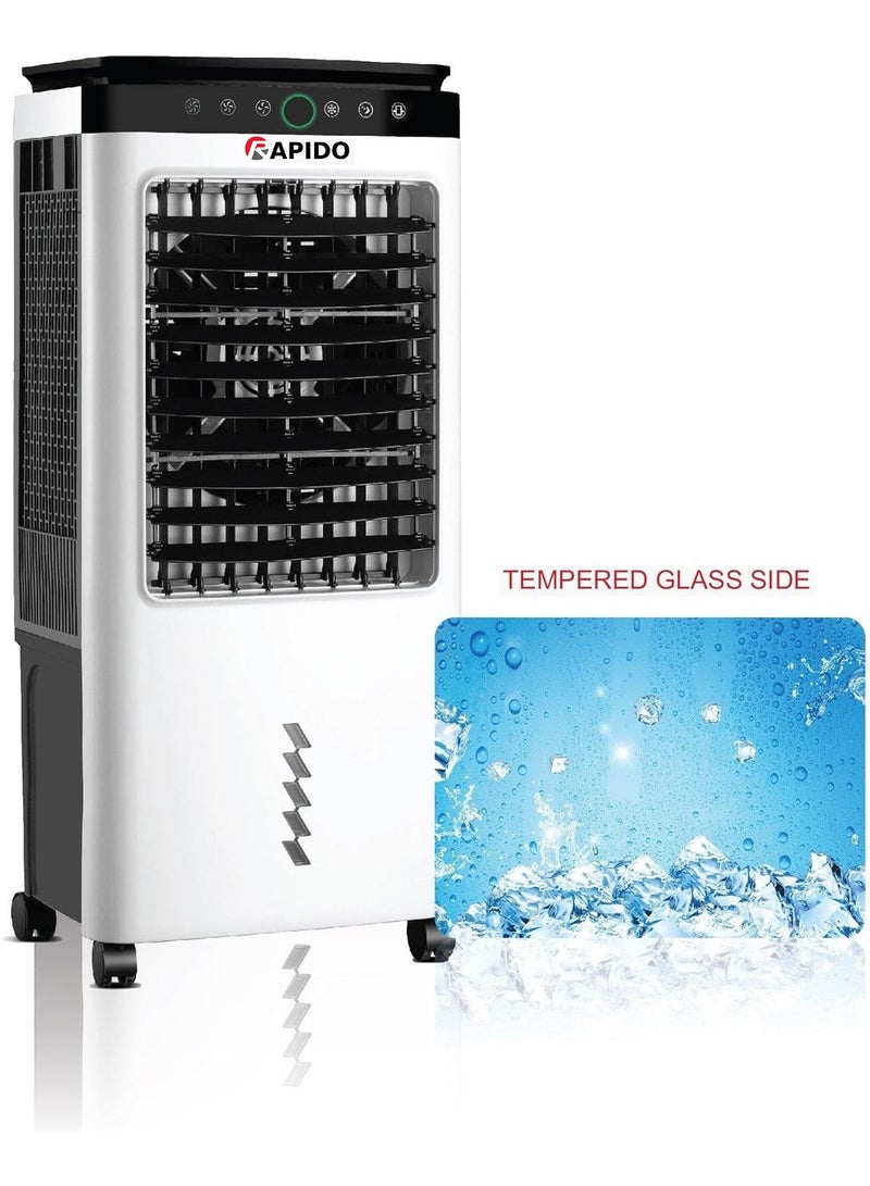 Rapido Everest 6000D Air Cooler 45L, 80W, 3 Speed Settings, Remote Control, Ionizer Air Purifier, 6000 m³/h Airflow, 15–30m² Coverage. White. - Image 2