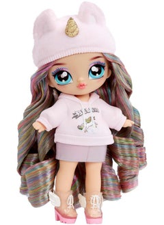 Na! Na! Na! Surprise 3-In-1 Backpack Bedroom Unicorn Playset Britney Sparkles Fashion Doll, Fuzzy Pink Unicorn Backpack, Closet With Pillows & Blanket, Kids Gift Ages 4 5 6 7 8+  - Image 4