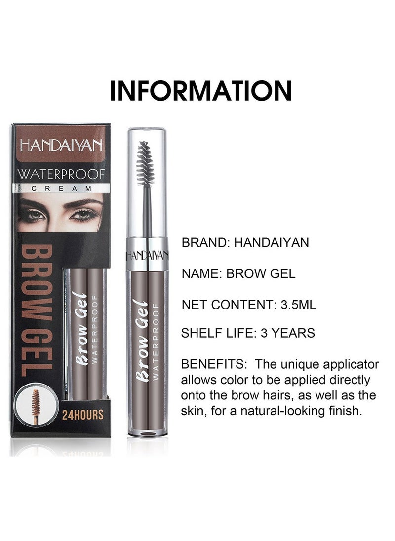 Handaiyan - Eyebrow Pomade Waterproof Long Lasting Gel Cream Brow Pomades Soap Brow Kit Wax Dipbrow Pomade Dip Brows Styling Wet,Soft Smooth Enhancers Highly Pigmented Eyebrow Color With Eyebrow Brush For Eyebrow - Image 1