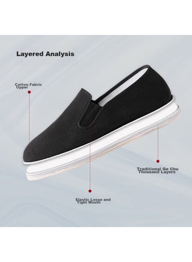 Weizhi Old Beijing Cloth Shoes For Men, Thousand-layer Sole Cloth Shoes, Slip-on Chinese-style Dad Shoes For Middle-aged And Elderly, Wz6003 - Image 2