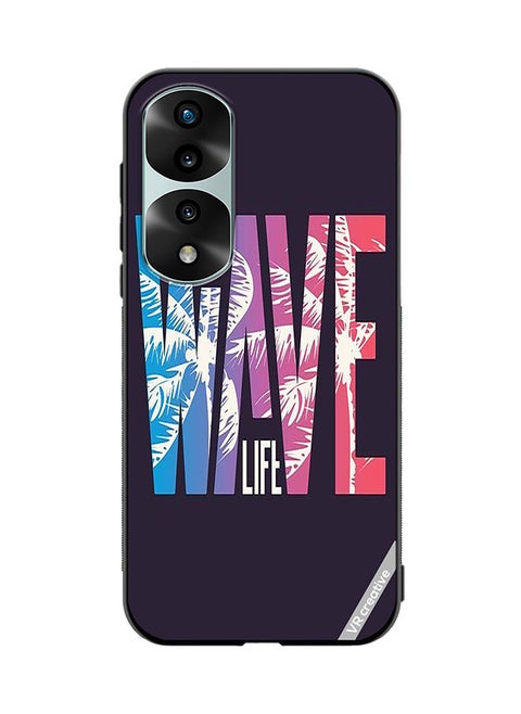 Protective Case Cover For Honor 70 Pro plus Wave Design Multicolour