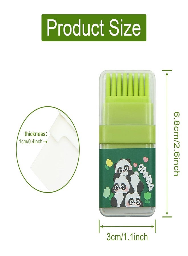 Geluode 4 Pcs Cute Panda Eraser, Rubber Erasers for Kids, Kids Panda Bear Eraser with Brush for Students School Office Supply Stationery - Image 2