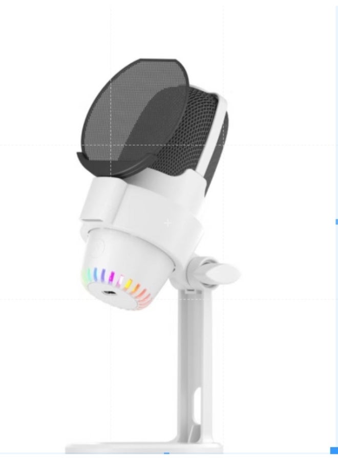 أنمي ميكروفون مكثف، USB كمبيوتر الألعاب Mic for/PC/PS4/PS5/سطح المكتب، التوصيل والتشغيل