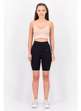 Adidas Women Sportswear Fit Training Shorts, Black  - Image 3