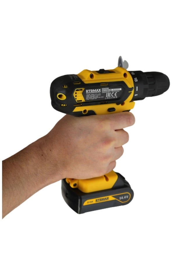 RTRMAX345 مثقاب لاسلكي ، 14.4 فولت ، أصفر * أسود - Image 2