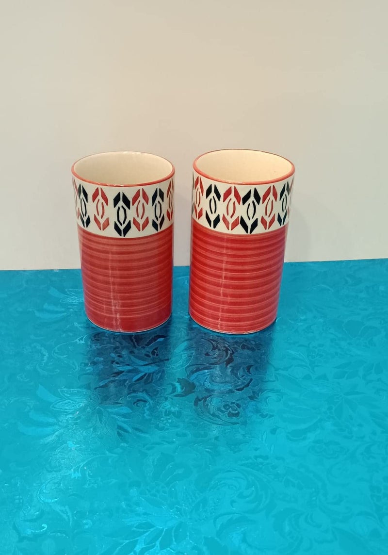 caffeine ceramic handmade arrow pattern dinner set (set of 10pcs ) - Image 4