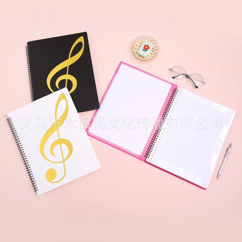 A4 Music Folder For Students, Waterproof And Foldable Piano Sheet Music Book, A4 Music Folder - Image 5