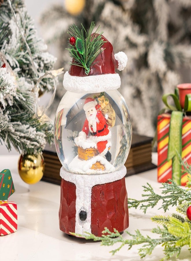 TZSSP Musical Christmas Snow Globe with Santa Figurine, Plays Classic Holiday Music, Glitter Water Ball for Festive Home Decor - Image 2
