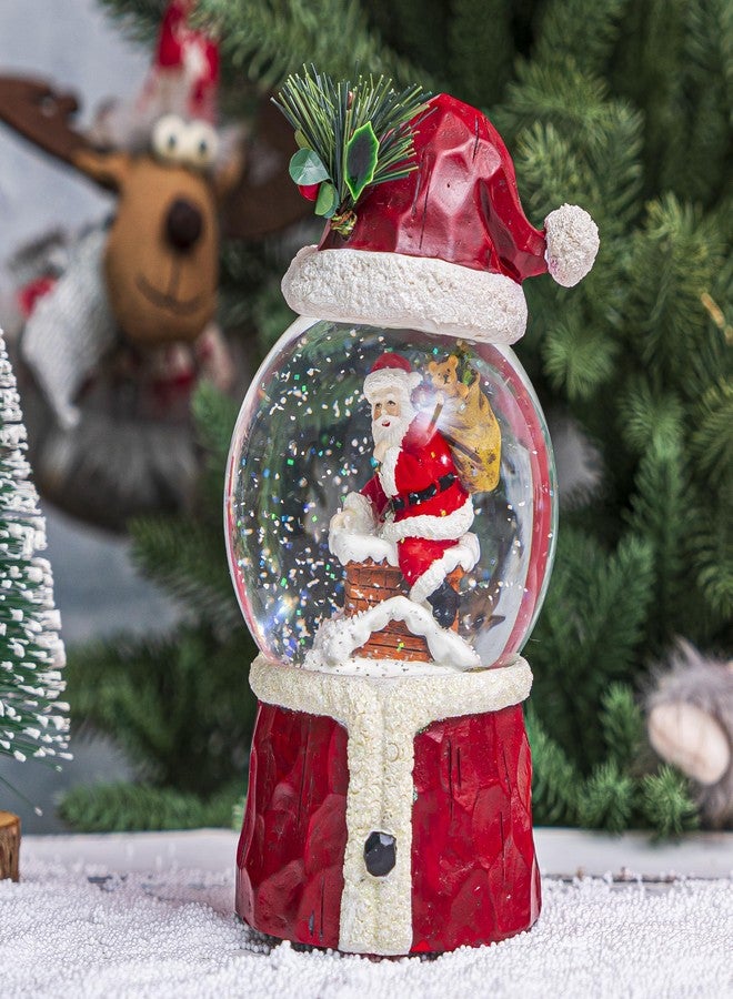 TZSSP Musical Christmas Snow Globe with Santa Figurine, Plays Classic Holiday Music, Glitter Water Ball for Festive Home Decor - Image 4