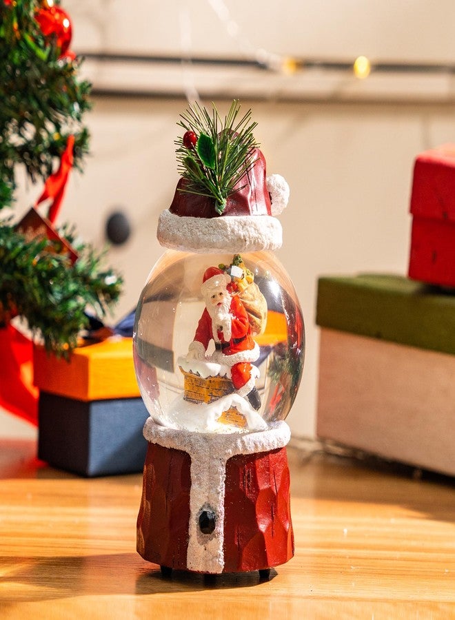 TZSSP Musical Christmas Snow Globe with Santa Figurine, Plays Classic Holiday Music, Glitter Water Ball for Festive Home Decor - Image 3