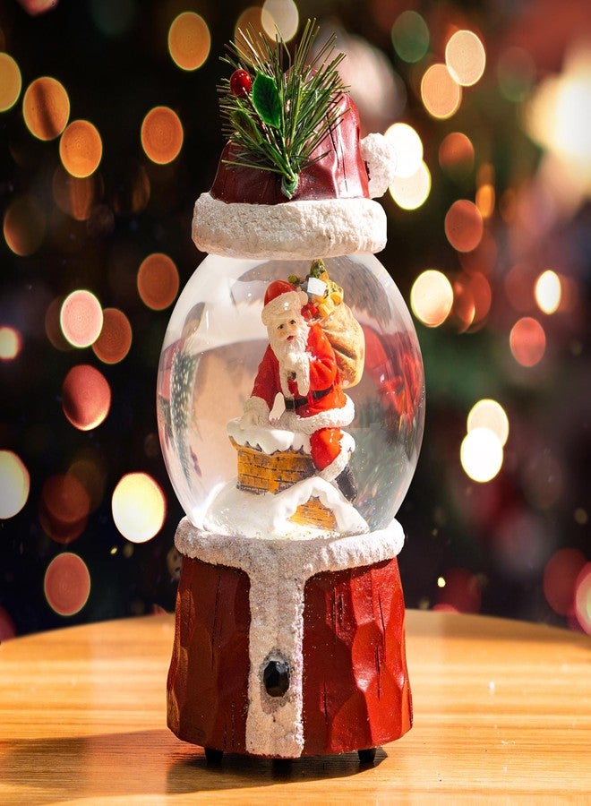 TZSSP Musical Christmas Snow Globe with Santa Figurine, Plays Classic Holiday Music, Glitter Water Ball for Festive Home Decor - Image 1