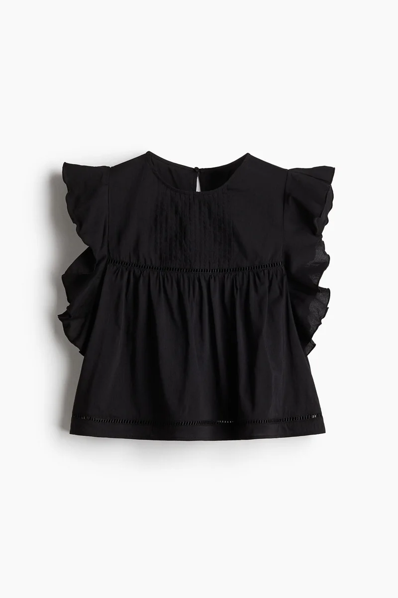 H&M Flutter-sleeved blouse