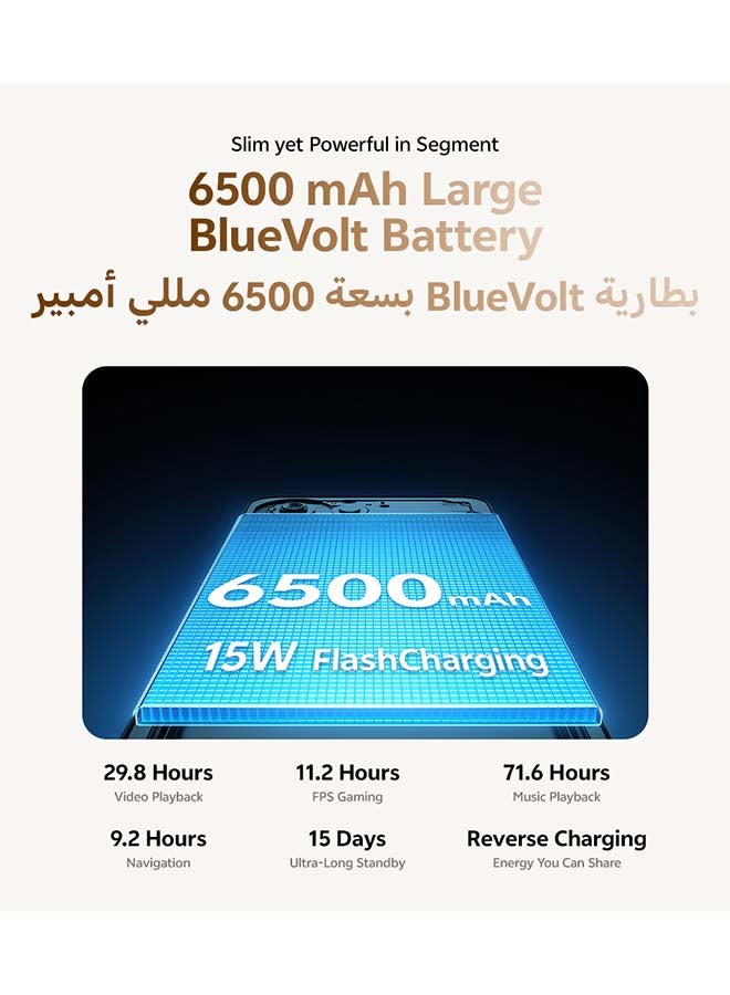 فيفو Y11 AI 5G أسود 4GB RAM 128GB مع سماعة عنق حصرية (شاحن وحافظة داخل صندوق الهاتف) - النسخة الشرق أوسطية - Image 2