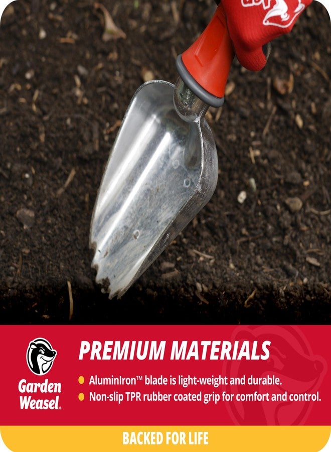 Garden Weasel 91362 Oversized Potter's Scoop Trowel - Dig and Transport - Comfort Grip, Weather and Rust Resistant - Image 4