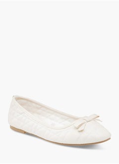 Celeste Womens Quilted Slip-On Ballerina Shoes  - Image 1