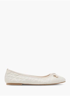 Celeste Womens Quilted Slip-On Ballerina Shoes  - Image 3