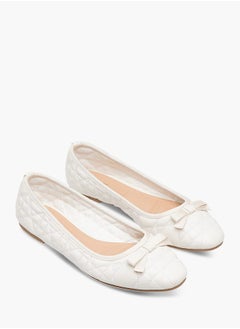 Celeste Womens Quilted Slip-On Ballerina Shoes  - Image 2