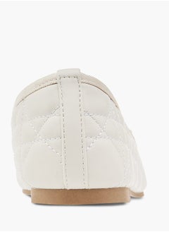 Celeste Womens Quilted Slip-On Ballerina Shoes  - Image 5
