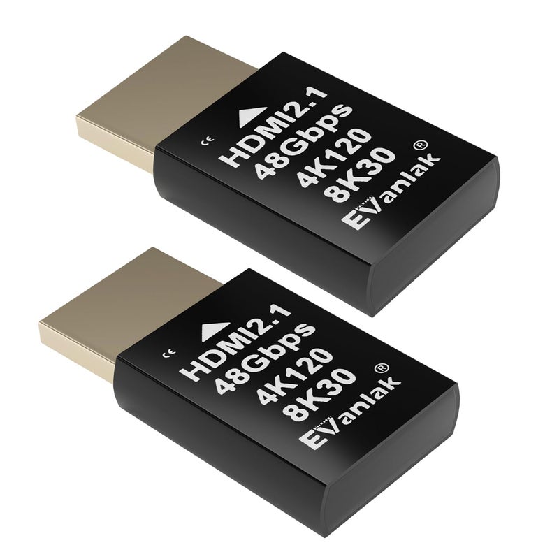 EVanlak 4K 120Hz HDMI 21 Dummy Plug edid Headless HighResolution Virtual Display Emulator for PC VR Headsets Cryptocurrency Mining Supports 8K 30Hz Headless Ghost Display Adapter2P - Image 2