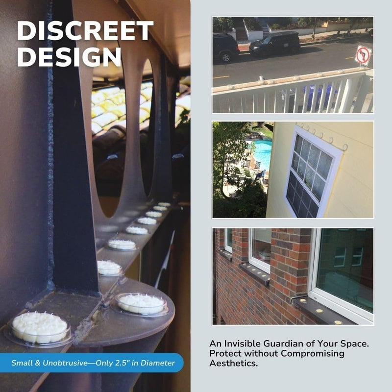 Bird Barrier Optical Gel 24 Pack | Natural Multisensory Bird Deterrent | Easy Installation | Discreet Appearance | Long-Lasting Solution | Repels Birds on Roofs, Beams Signs, Soffits, Ledges, and More - Image 4