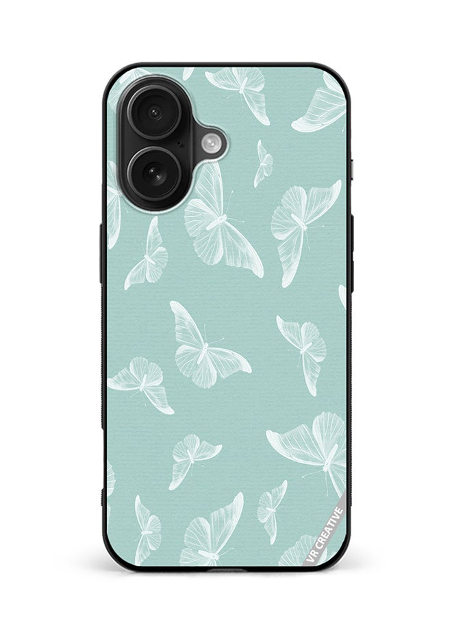 Protective Case Cover For Apple iPhone 16 Plus Butterfly Design Multicolour