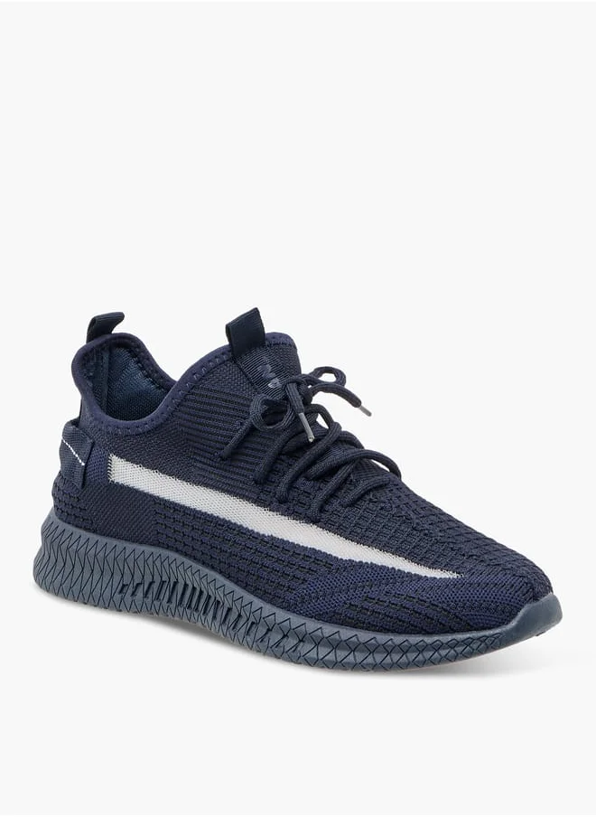 Oaklan by Shoexpress Mesh Detail Sports Shoes with Lace-Up Closure