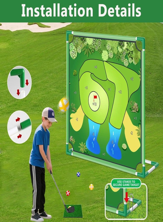 Wazoci 67 Golf Yard Chipping Game Set - Portable Backyard Golf Course for Adults and Family, Outdoor Lawn & Beach Play, Indoor Practice, Office Party, Gifts for Men (67 Golf Chipping Game) - Image 2