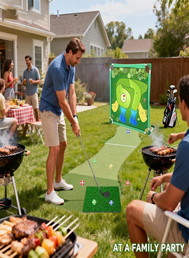 Wazoci 67 Golf Yard Chipping Game Set - Portable Backyard Golf Course for Adults and Family, Outdoor Lawn & Beach Play, Indoor Practice, Office Party, Gifts for Men (67 Golf Chipping Game) - Image 5