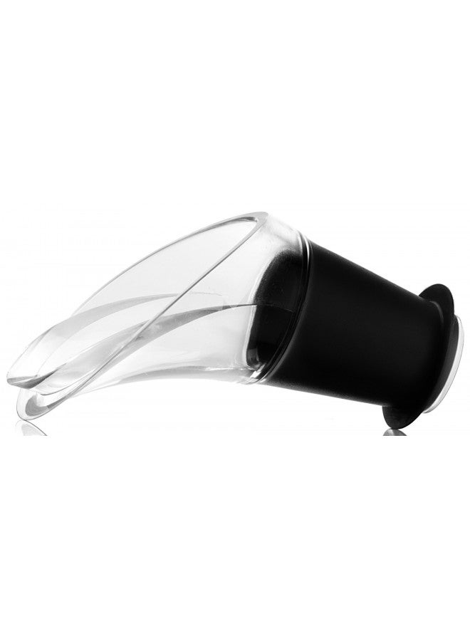 Vacu Vin Crystal Wine Server Set of 2 - Wine Aerator and Strainer, Pourer and Preserver - Perfect Fit for Every Wine Bottle - Convenient and Portable - Crafted with Excellence in the Netherlands - Image 1
