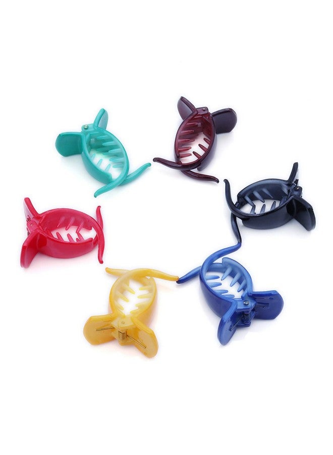 Sukkhi Pretty Butterfly Hair Clip Hair Accessories for Women and Girl (Pack of 6) (Size: M) (Skr68905), Multi-Colour - Image 1