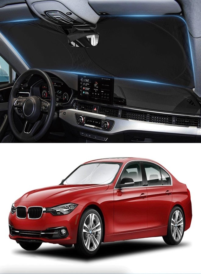 BOODANCARS Windshield Sun Shade for BMW 3 Series Sedan & M3 (F30/F80) 2013-2018 - Image 1