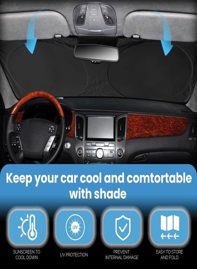 BOODANCARS Windshield Sun Shade for BMW 3 Series Sedan & M3 (F30/F80) 2013-2018 - Image 2
