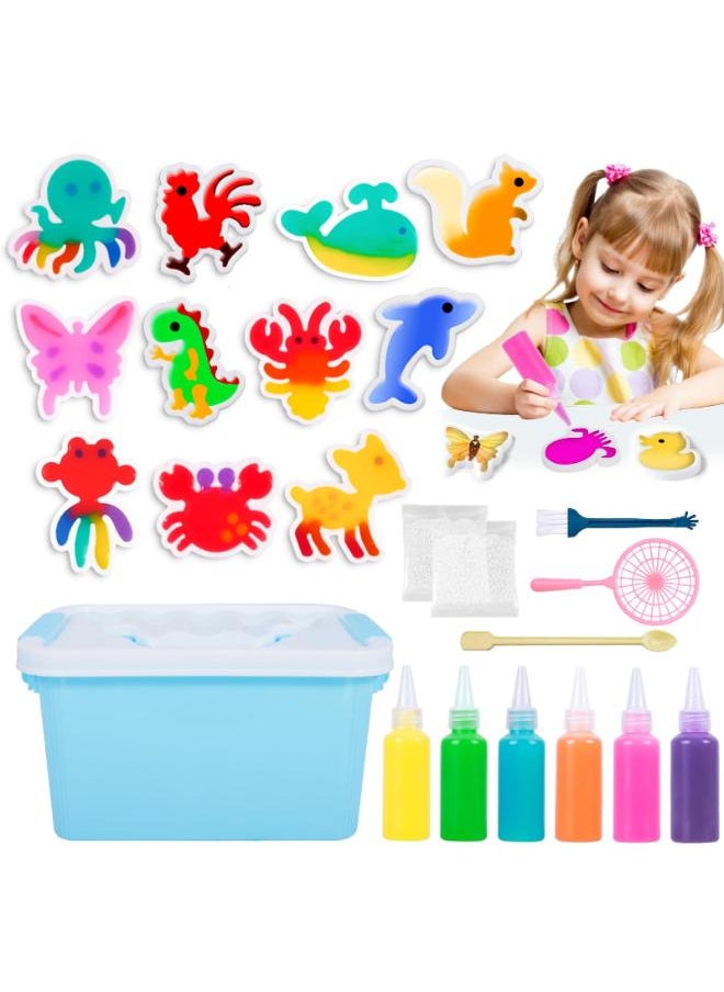 PQETBV Magic Water Gel Pearl Sensory Toy, Magic Water Elf Toy for Kids, Creative 3D Magic Water Elf Kit, Water Toys Set for Boys and Girls 