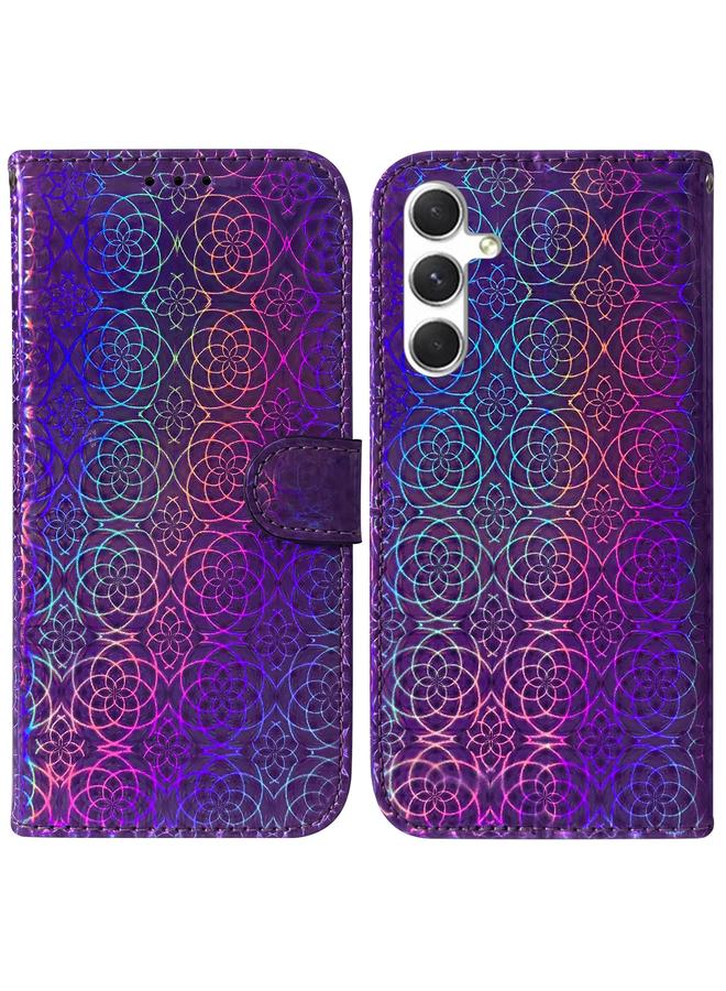 اس-توب جراب لهاتف Samsung Galaxy S24+ 5G جراب هاتف جلدي ملون بإبزيم مغناطيسي - Image 1