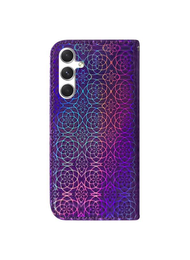 اس-توب جراب لهاتف Samsung Galaxy S24+ 5G جراب هاتف جلدي ملون بإبزيم مغناطيسي - Image 3