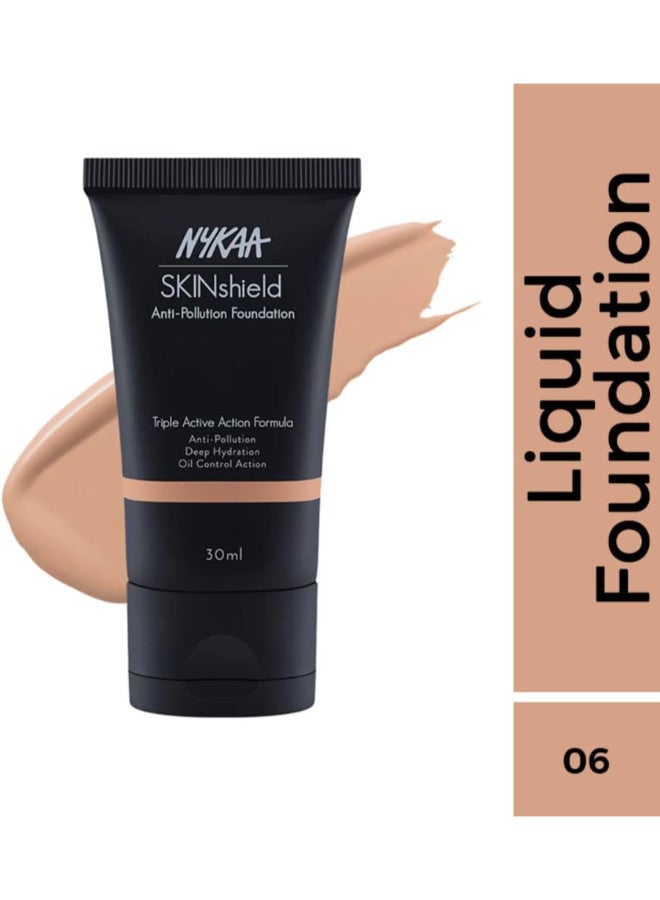 نيكا كريم أساس نايكا سكين شيلد مضاد للتلوث غير لامع - لون بيج دافئ - 06 - Image 2