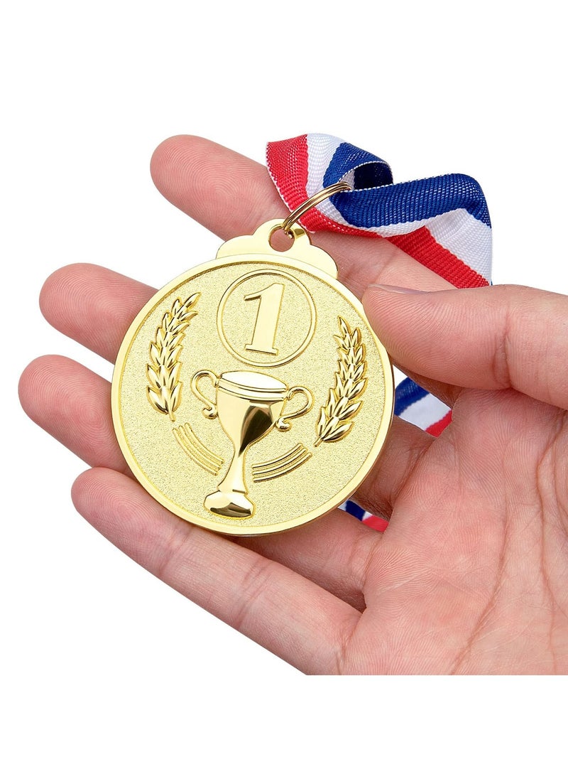 Excefore - Award Metal Kids Winner Medals for Kids, Gold Silver and Bronze Medals with Trophy Pattern 1st 2nd 3rd Prizes for Sports Award, Competitions, Party Favors and Decorations(12 Pcs) - Image 1