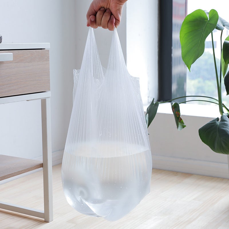 2342 Household Vest Garbage Bag Kitchen Thickened Breakpoint Portable Large Plastic Bag 50 Pieces - Image 5