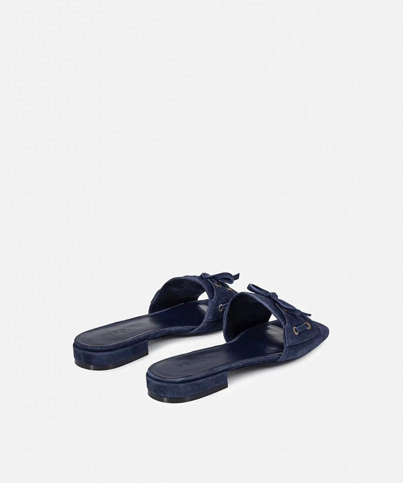 Ipekyol  Suede-Leather Slippers with Bow for Women | Best Price UAE