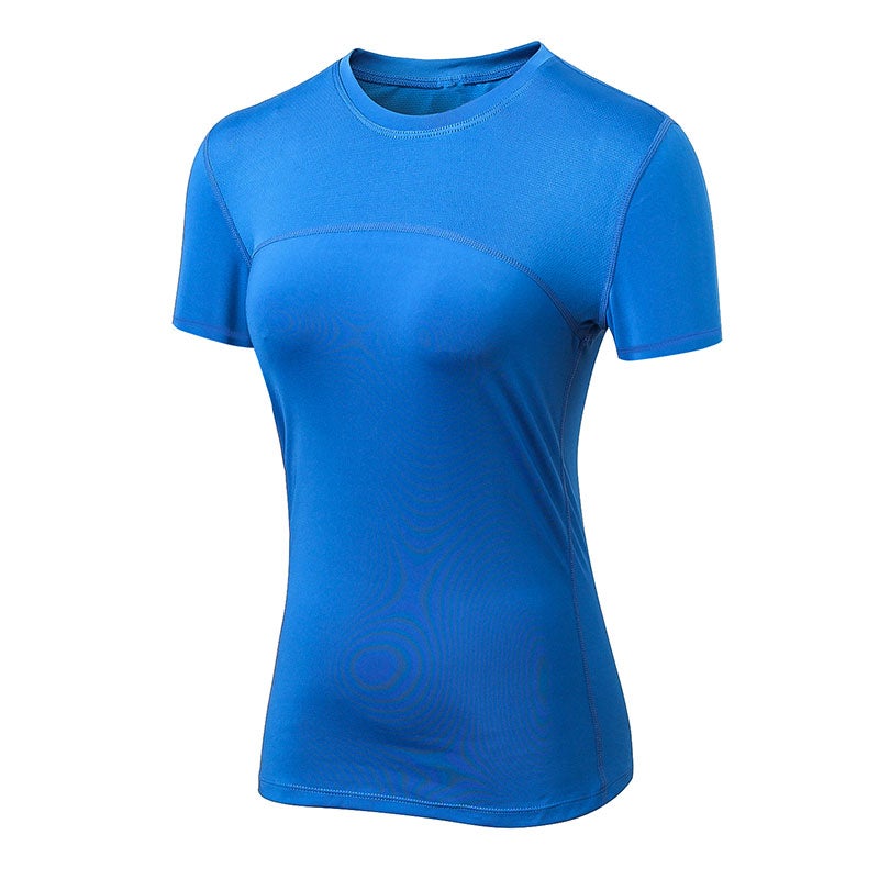 Women Short Sleeve T-shirt Workout Yoga Running Shirts Quick Dry Performance Exercise Gym Baselayer Sport Casual Tops - Image 2