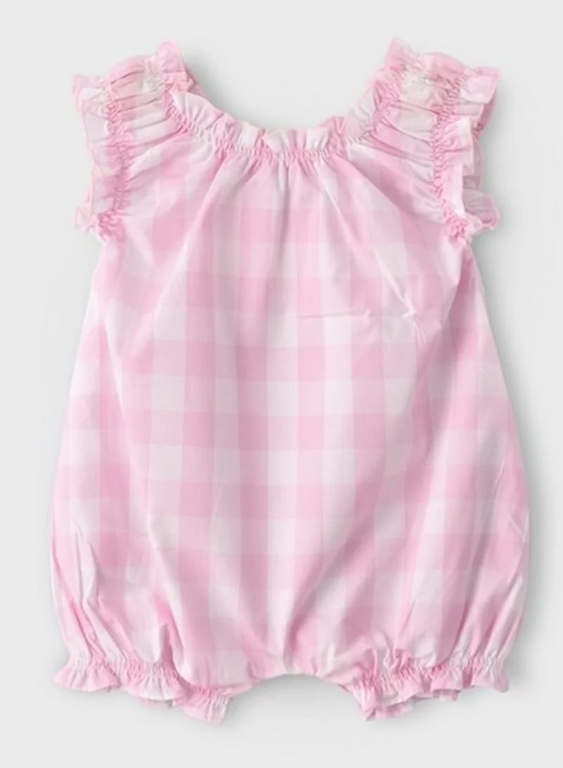 Boo Boo Infant Checked Romper