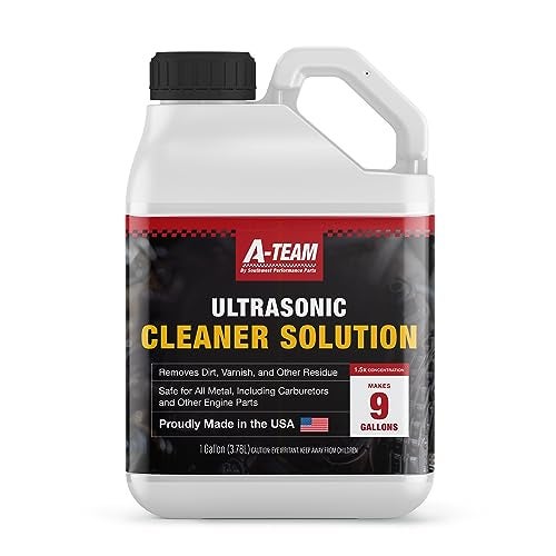 A-Team Performance A-Team Ultrasonic Carburetor Cleaning Solution - Great for Carburetors and Engine Parts - Compatible with Most Cleaning Machines - 1:8 Concentration (1 Gallon) - Image 1