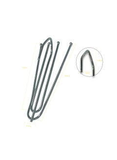 LuxHome Stainless Steel Long 4-Prong Pinch Pleat Curtain Hooks – Heavy-Duty Drapery Hooks for Pleated Curtains and Window Treatments – Rustproof and Durable (Pack of 30)  - Image 3