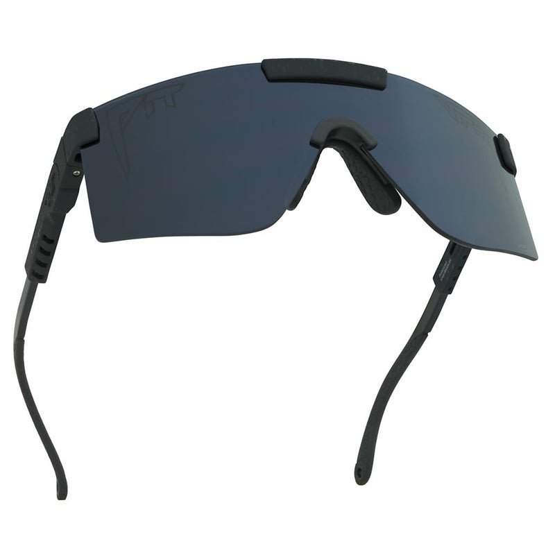 Pit Viper Sunglasses I The Original 20 I Regular Fit I HDPV Polarized Lens Indestructible Frame I Turbo Adjustable for Perfect Fit I Micro Fiber Bag Retainer Straps I Mirror Lens Black Frame - Image 2