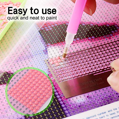 Mwoot 5D Diamond Pasted Painting Ruler and Adjustment Fix Tool, DIY Stainless Steel Diamond Art Painting Mesh Ruler with 360 Blank Grids (141mm) - Image 5