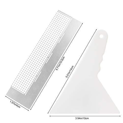 Mwoot 5D Diamond Pasted Painting Ruler and Adjustment Fix Tool, DIY Stainless Steel Diamond Art Painting Mesh Ruler with 360 Blank Grids (141mm) - Image 3