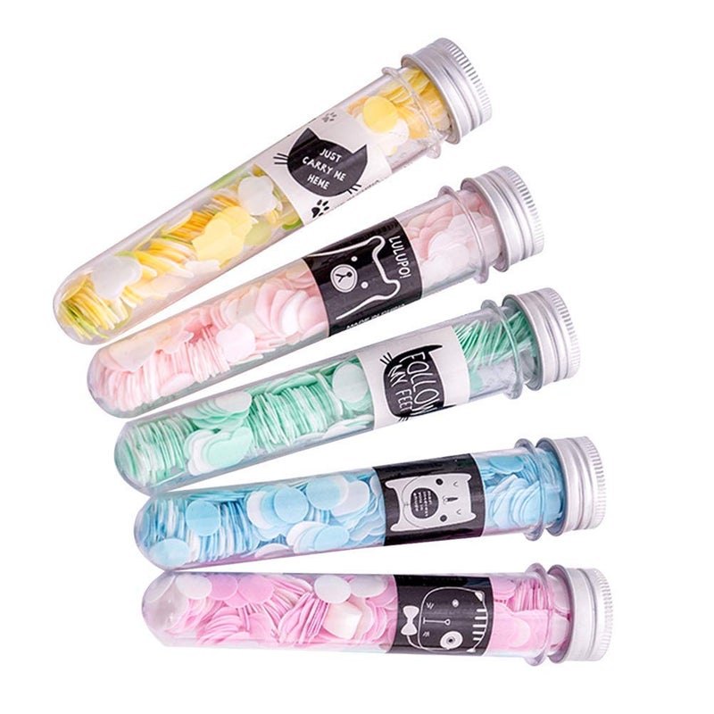 KARTUNBOX Flavour Design Tube Shape Bottle Paper Soap Clean Soft Bath For Travel 2 Piece - Image 3