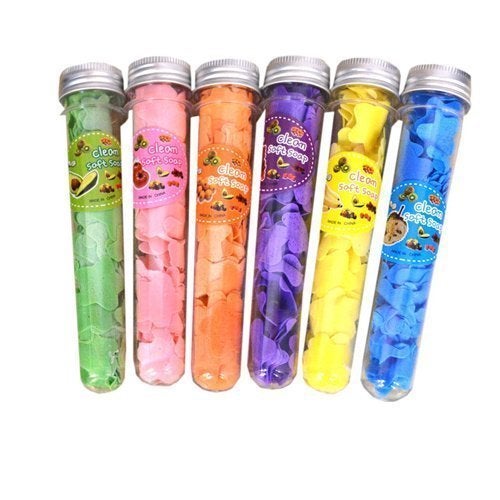 KARTUNBOX Flavour Design Tube Shape Bottle Paper Soap Clean Soft Bath For Travel 2 Piece - Image 1