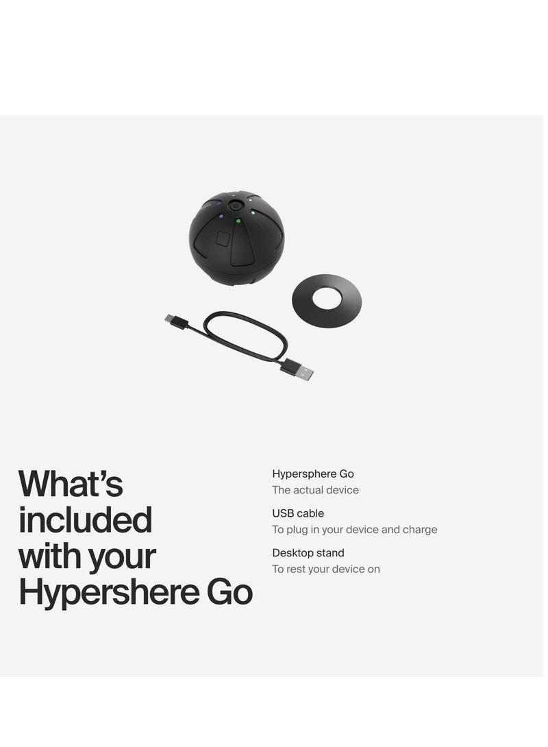 HYPERICE Hypersphere Go Mini Vibrating Massage Ball for Muscle Recovery, Myofascial Release and Pain Relief - Portable Fitness Massager Perfect, Black  - Image 5